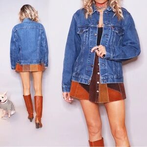 Vintage Levi’s jean jacket Orange Tab distressed denim jacket size 40